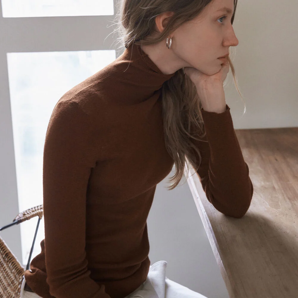 BASIC SLIMFIT TURTLENECK KNIT_3 COLORS