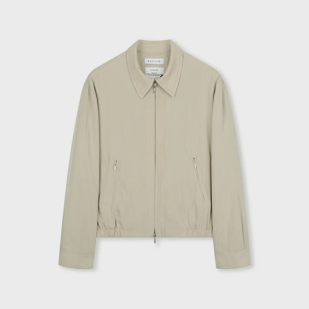 CRINKLE DRIZZLER JACKET ECRU