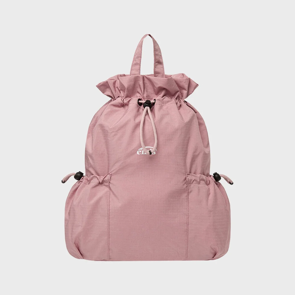 STRING ONE-SHOULDER BACKPACK-PINK