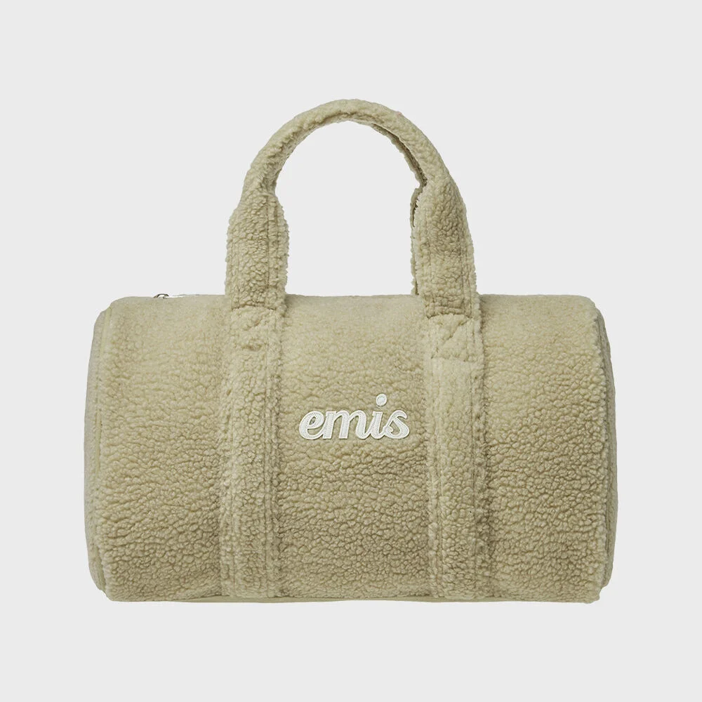SHEARLING DUFFLE BAG-BEIGE