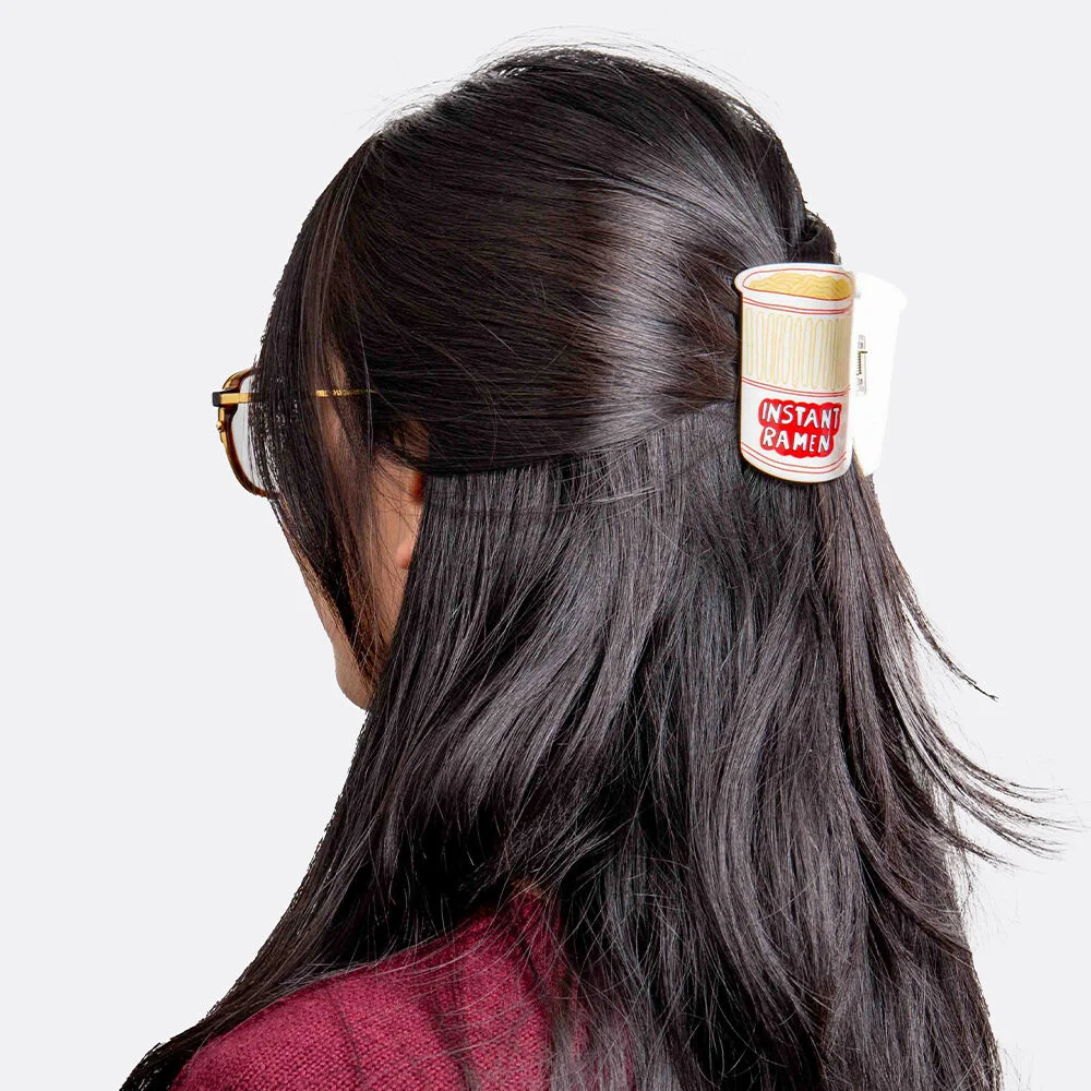Eat My Socks Instant Ramen 杯麵 護髮 髮夾