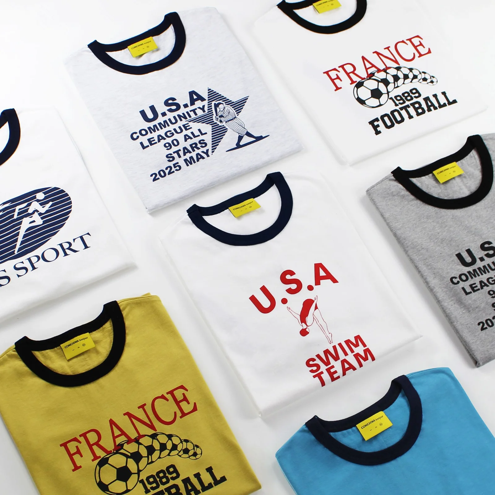 1+1 ringer sporting T SET(7color)