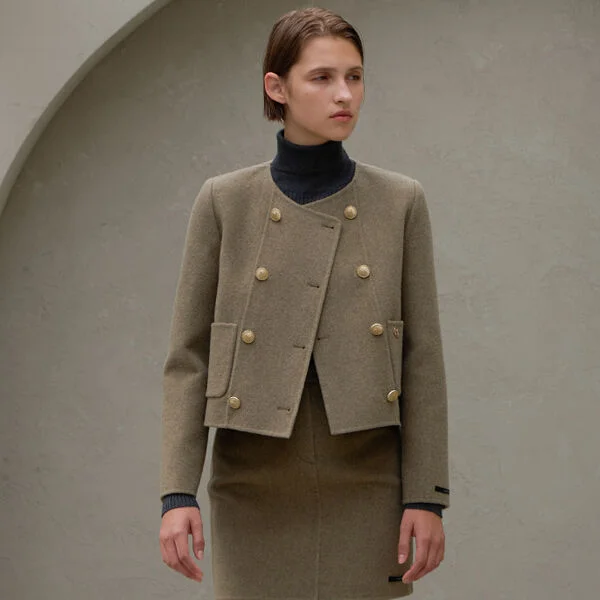 JOYCE WOOL HANDMADE SET-UP DOUBLE JACKET (JK-2838)