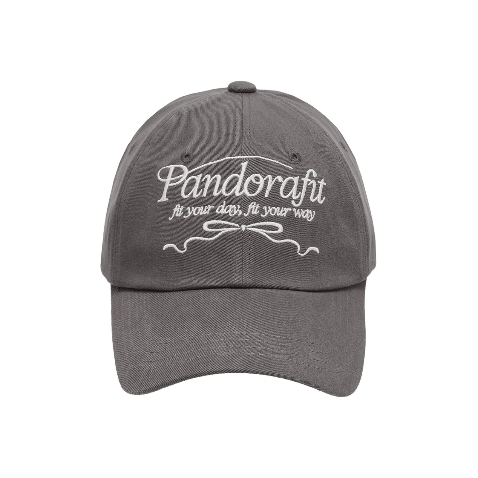 Ribbon Logo Ball Cap (gray)