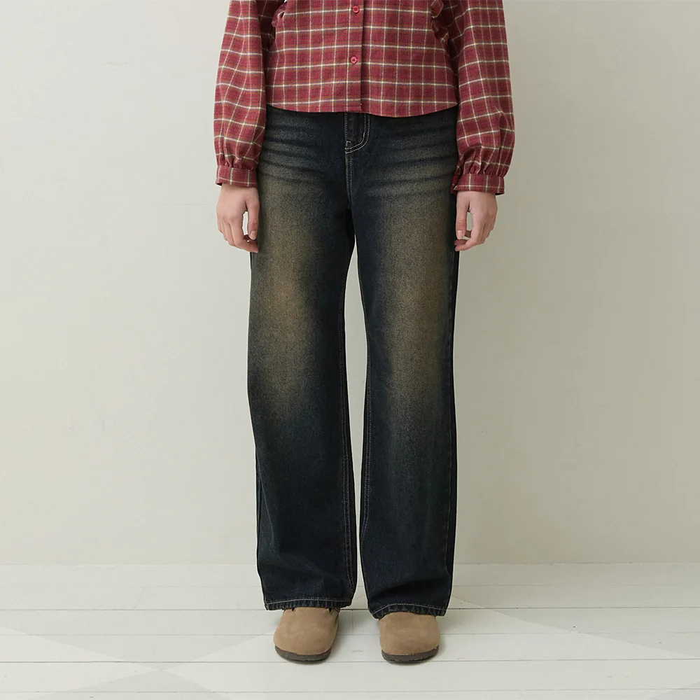 Tow Wide Jeans (deep blue)