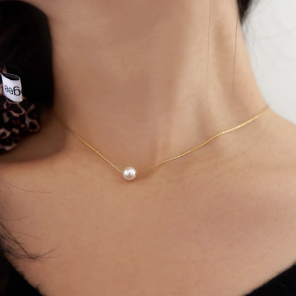 pearl point chain necklace
