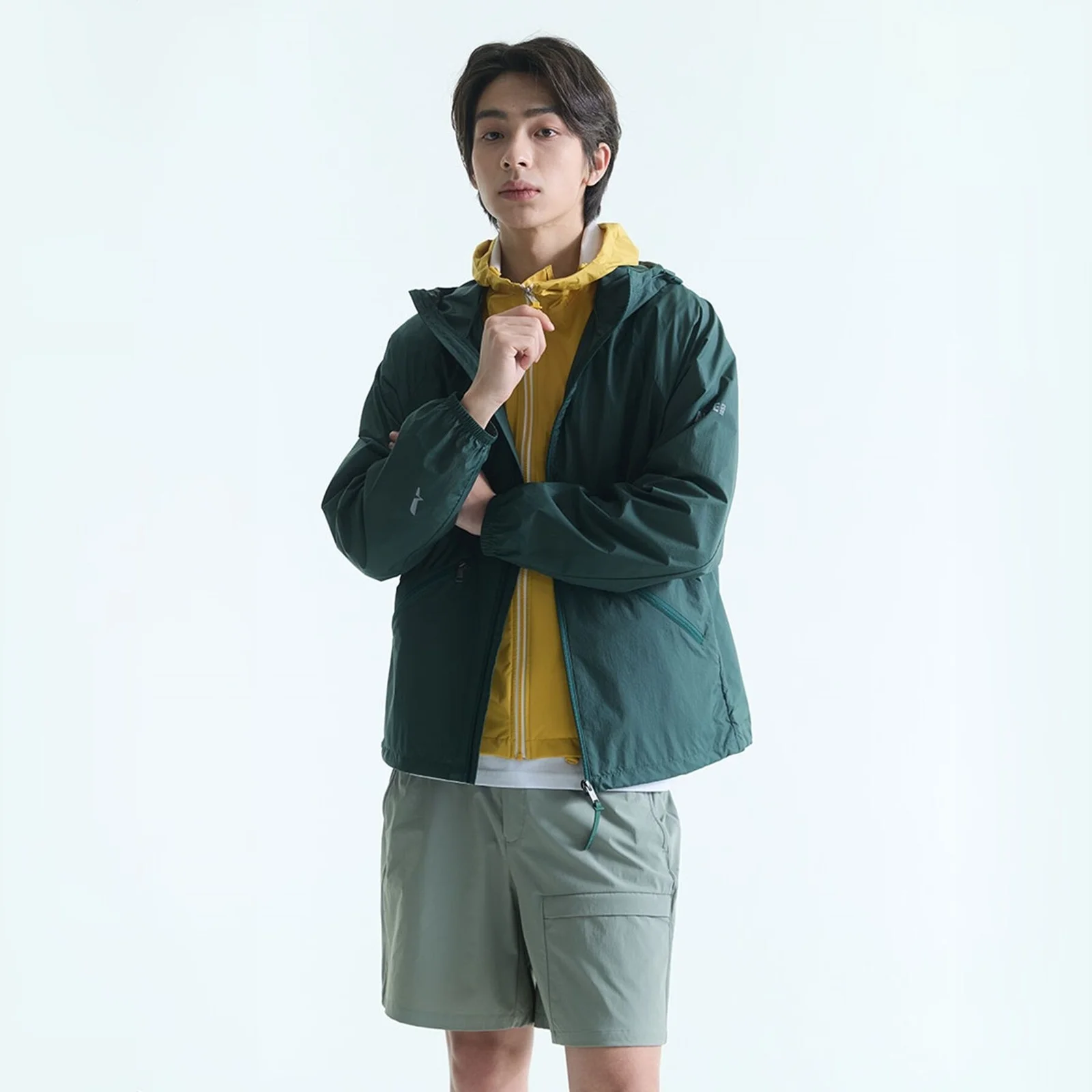 男裝 SolarPack : 休閒 口袋 短褲 AIS26MBOT001SHA