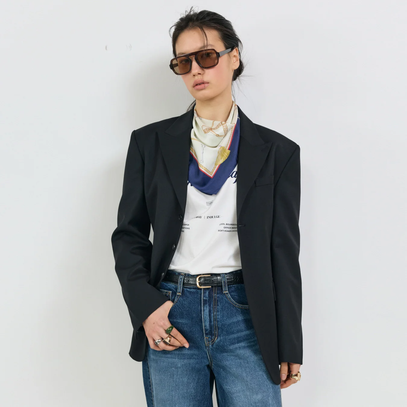 SIGNATURE TAILORED JACKET_BLACK