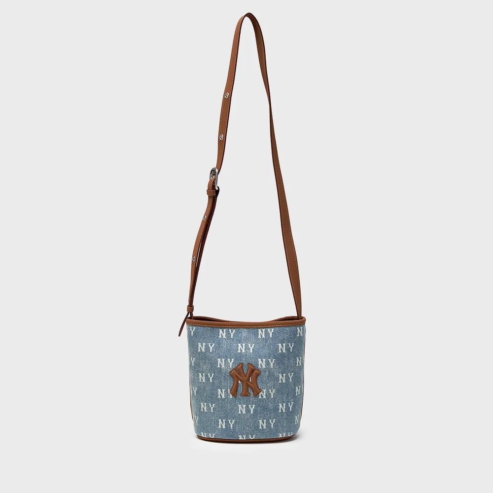 經典 Monogram 復古 牛仔 迷你 水桶袋 NY (L.Blue)