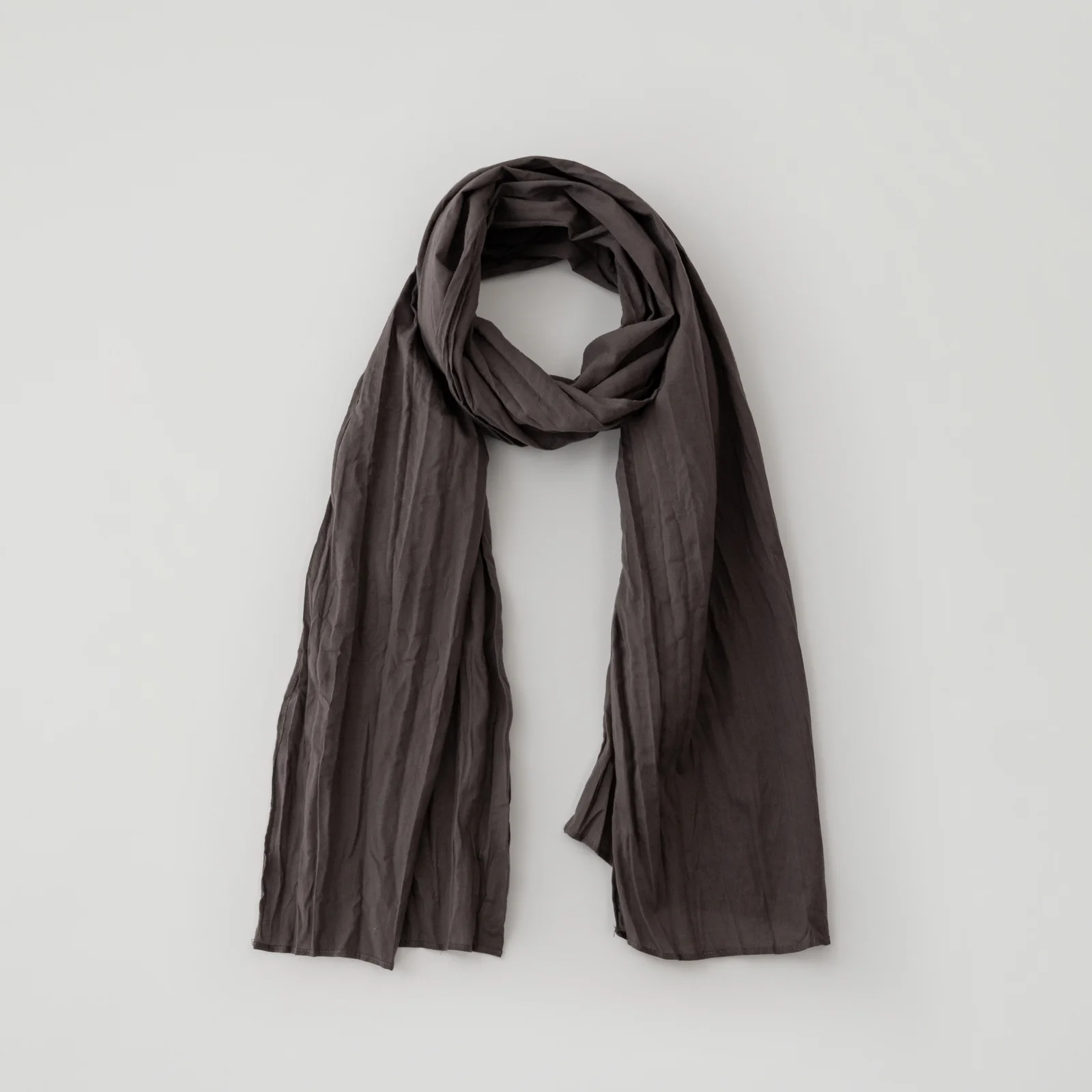 Pleated Scarf(Charcoal)