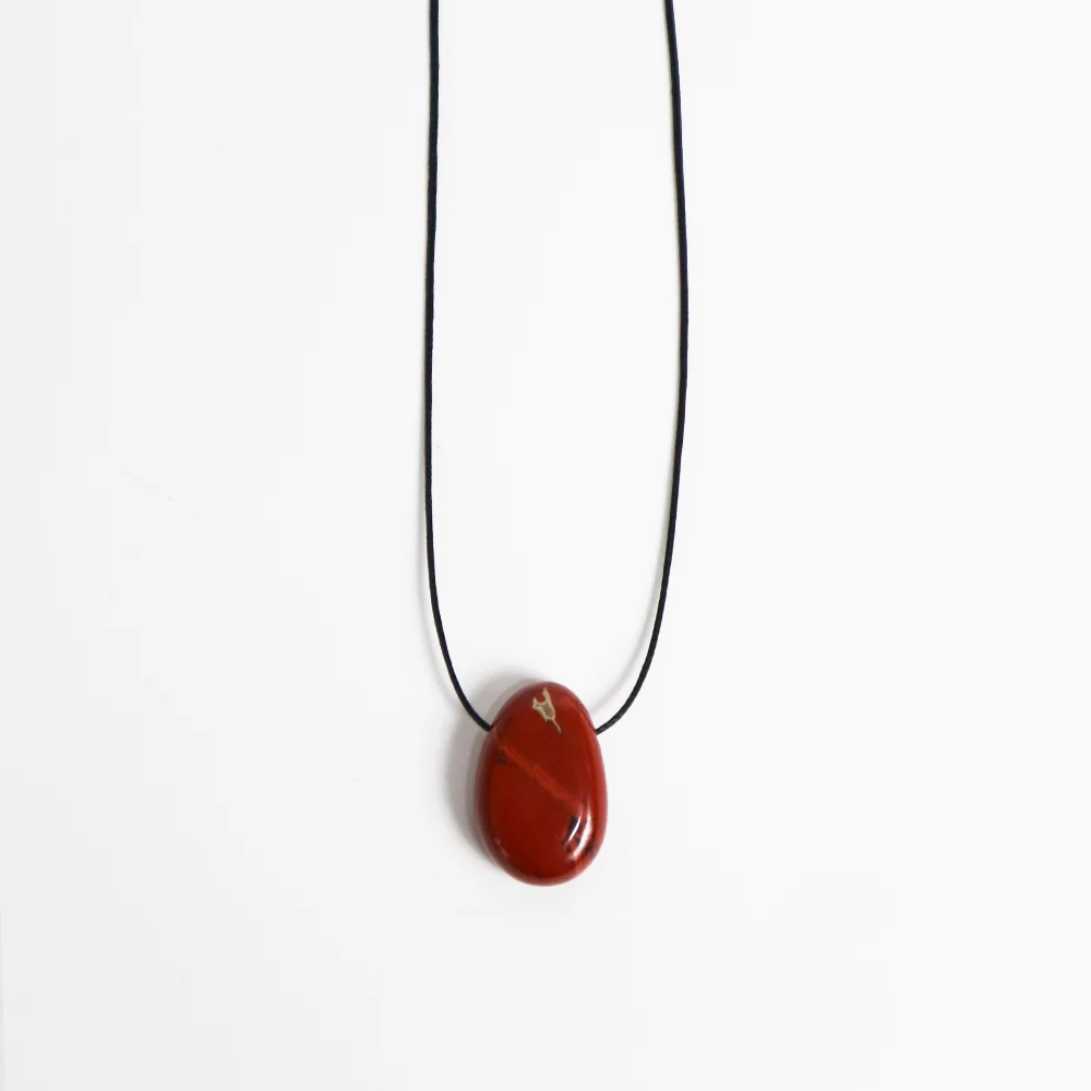 Brick stone necklace