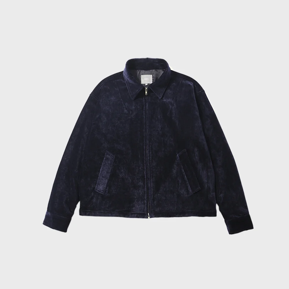 SUPPLE VELVET BLOUSON (NAVY)