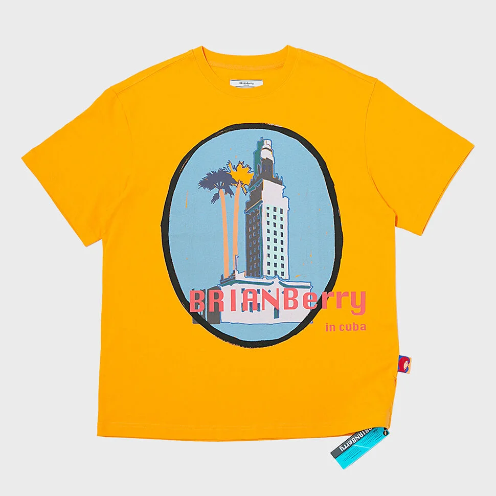 VIDAL GRAPHIC TEE_L/ORANGE