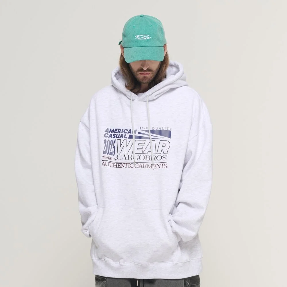 TECH GARMENT OVER HOOD T-SHIRT (LIGHT GRAY)