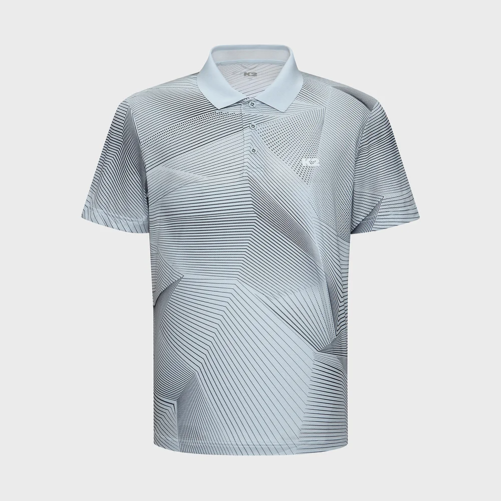 Ossak(OSSAK) WIRE 短袖 Polo_SILVER BLUE_KMM25227ZQ