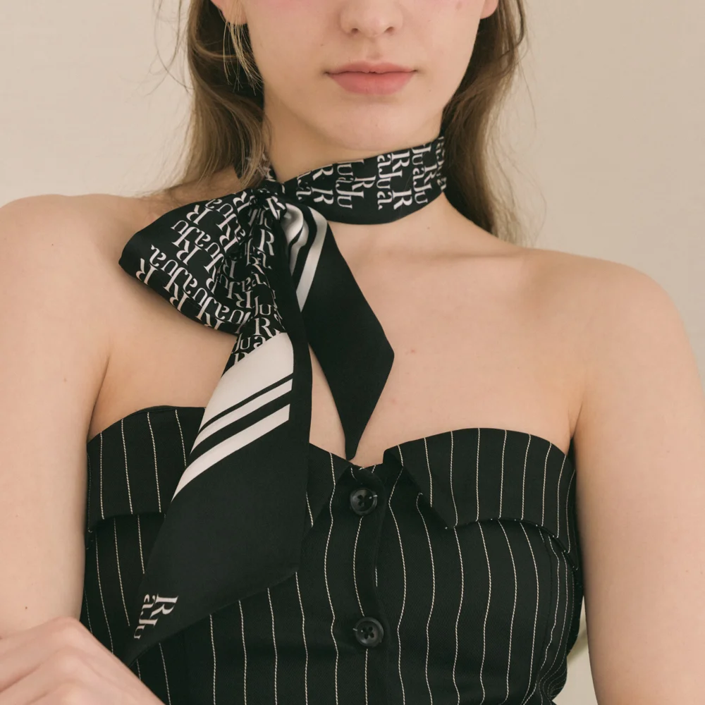 Signature Logo Twilly Silk Scarf