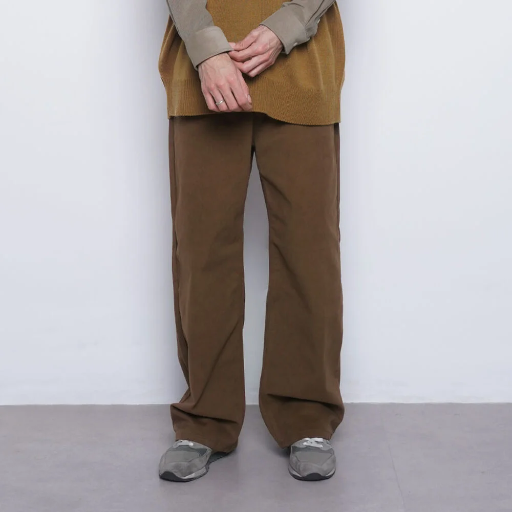 M765 pitch wide pants camel