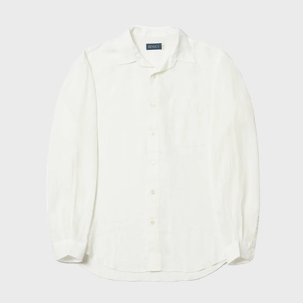 B LINEN SHIRTS -WHITE