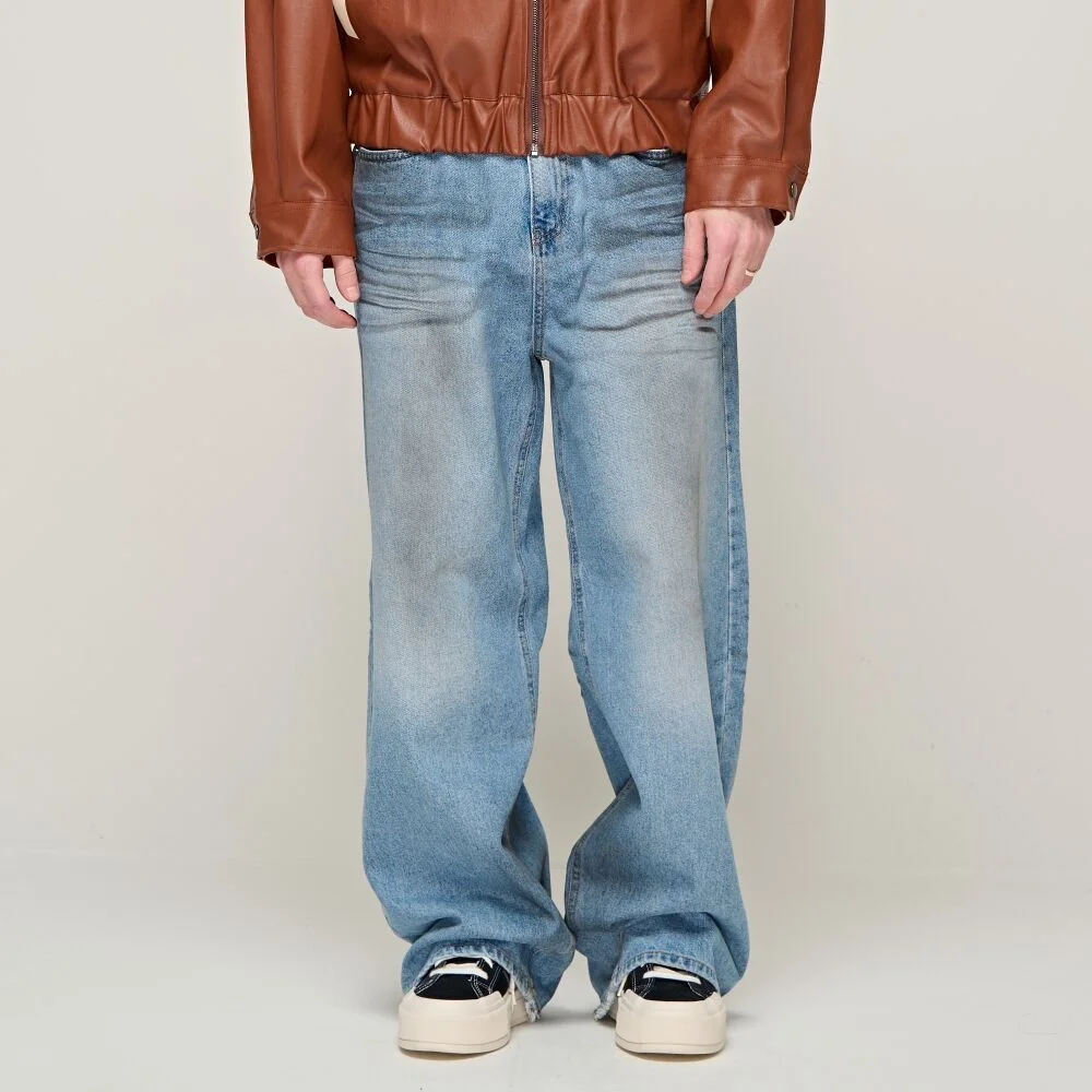 CB DEEP WIDE DENIM PANTS (BLUE)