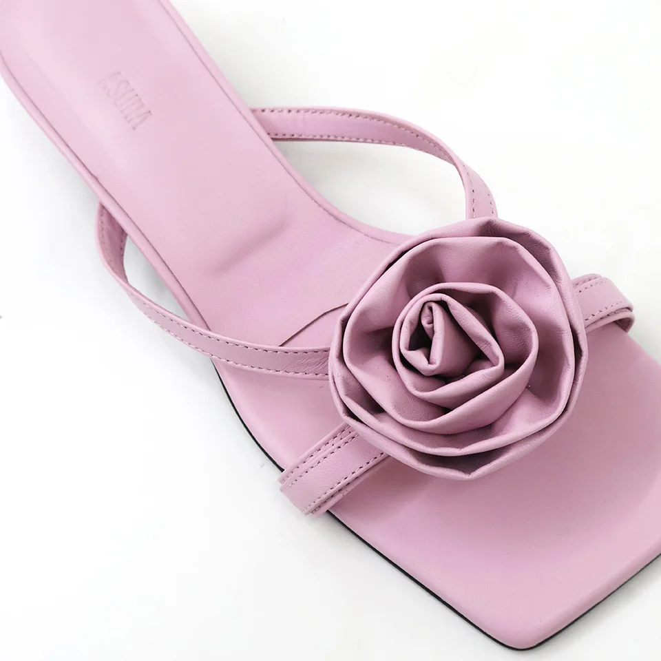 CUSTOM LEATHER MULE (PINK)
