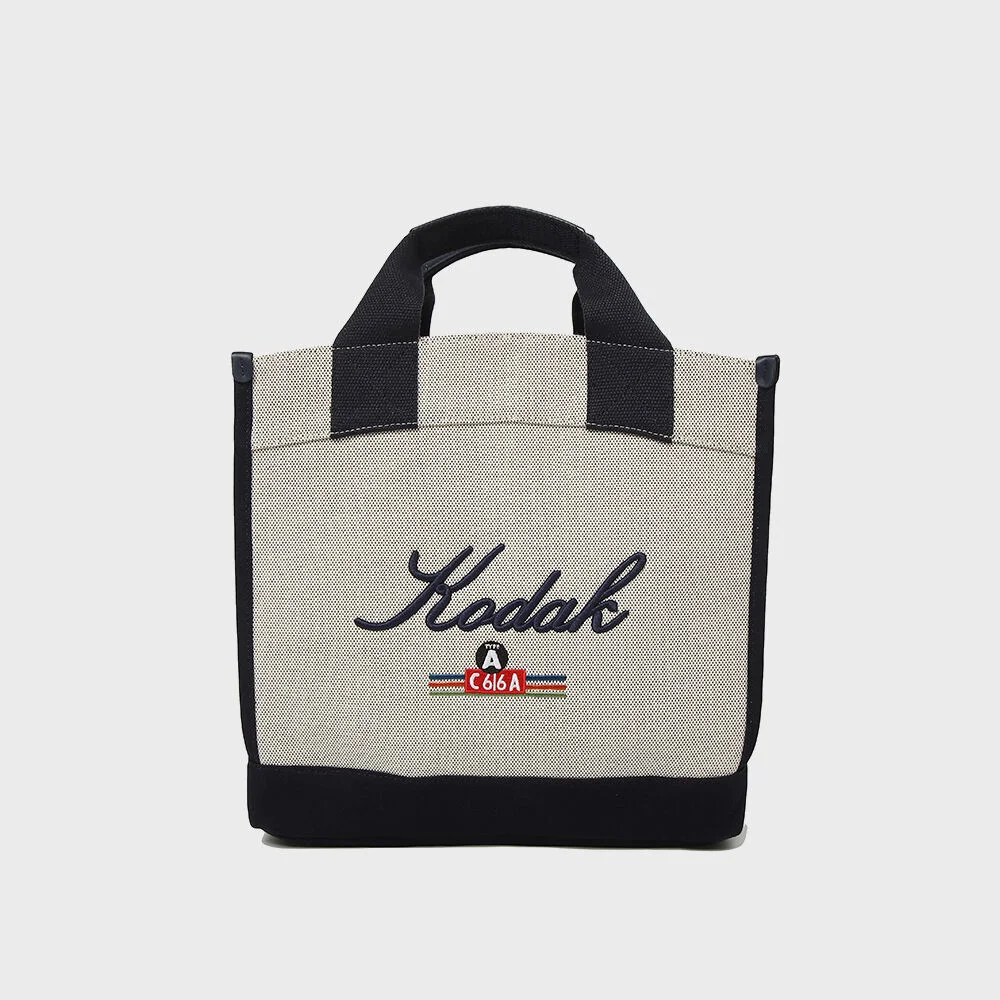 帆布 迷你Logo 托特袋 NAVY