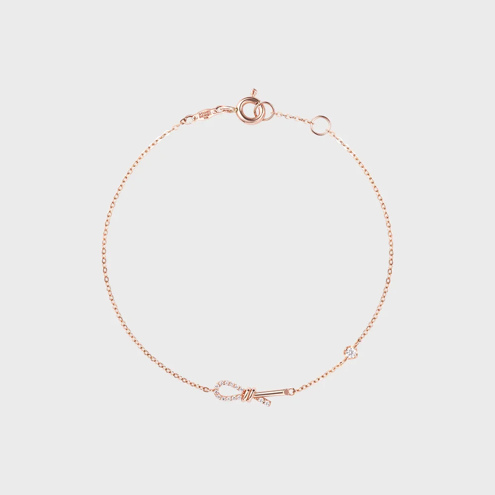 Love Knot 14K 水鑽 手鏈 SA24C24P