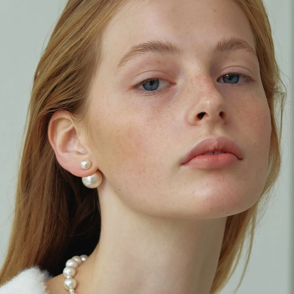 Pearl & Pearl Earrings