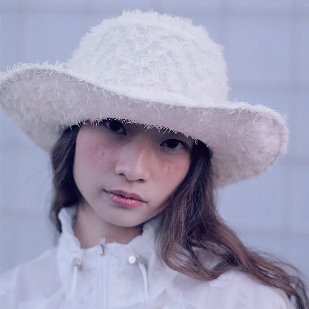 BOHO FRINGE FEDORA IN CREAM