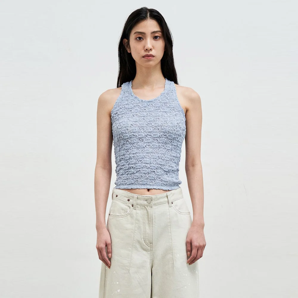 Textured Tank Top Blue (AG5542A01Q)