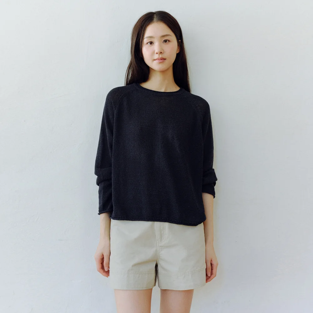 Freya Knit (Crop ver.)_Navy