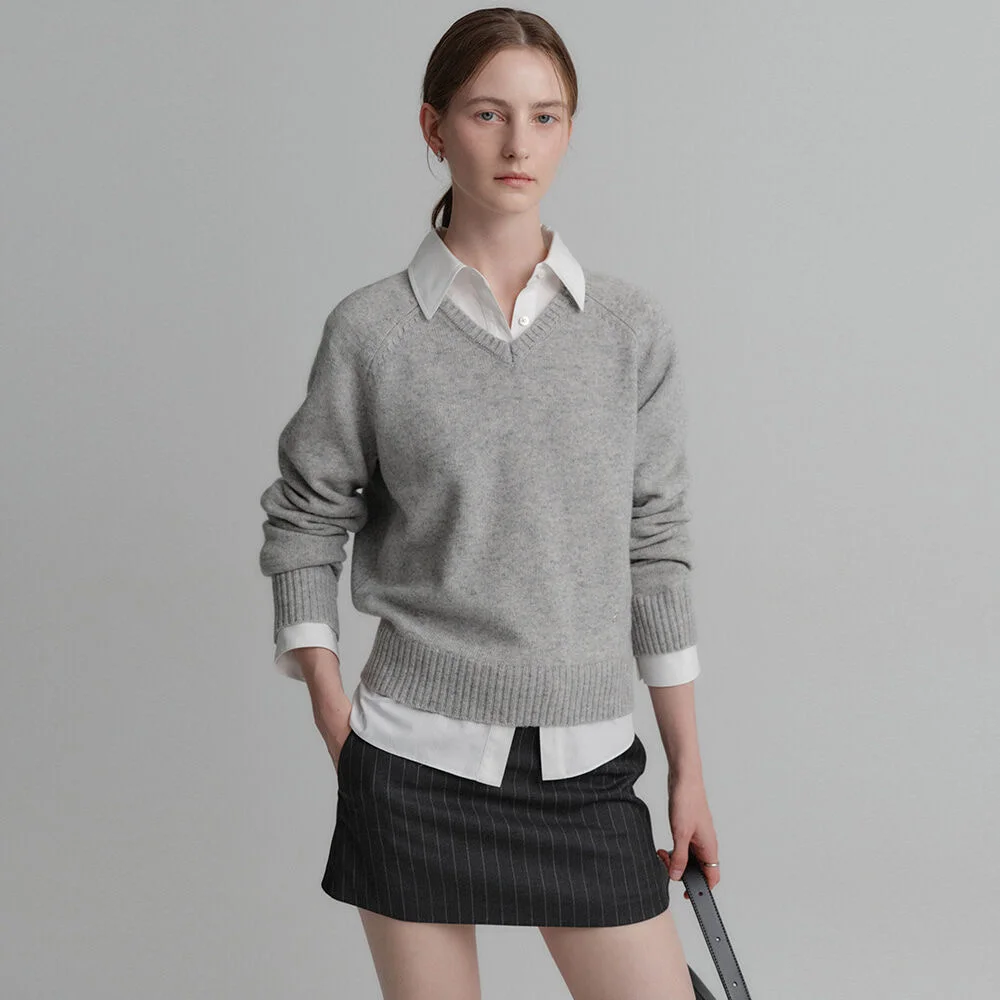 Ora 羊絨 V領 針織衫 / ORA CASHMERE V NECK KNIT_5colors