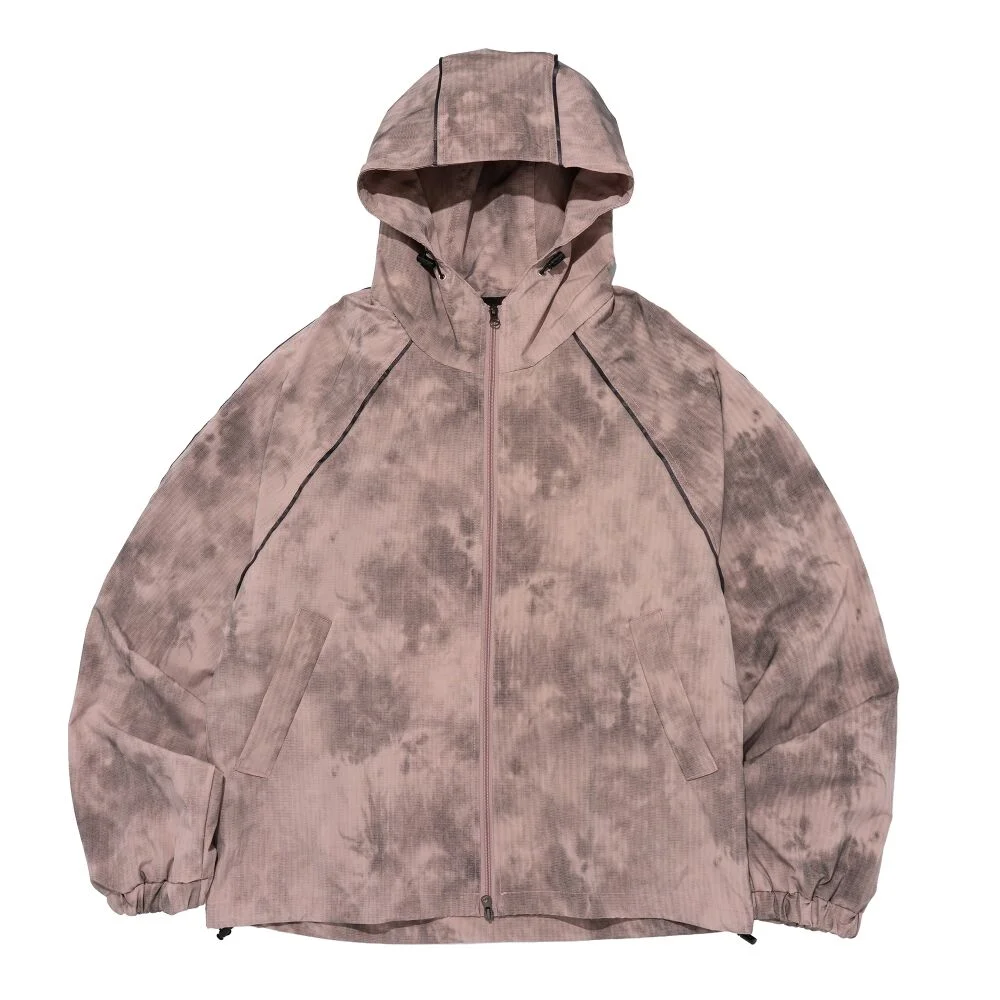 PATTERN HOOD WIND JACKET (PINK)