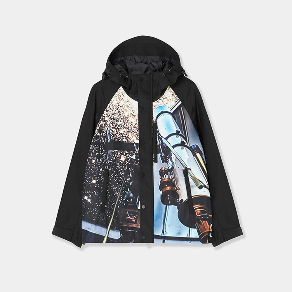 通用 印花 Sherpa Jacket 黑色
