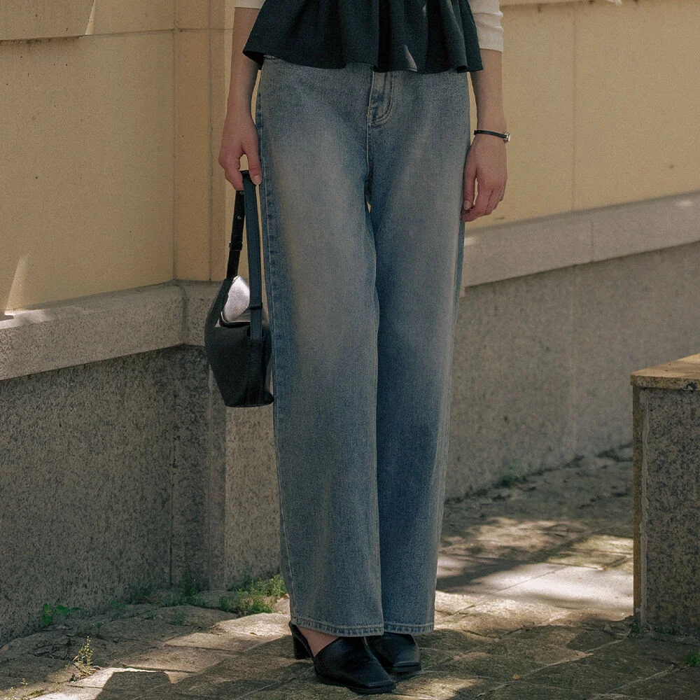 Classic wide denim pants TIFA01DP01_Blue