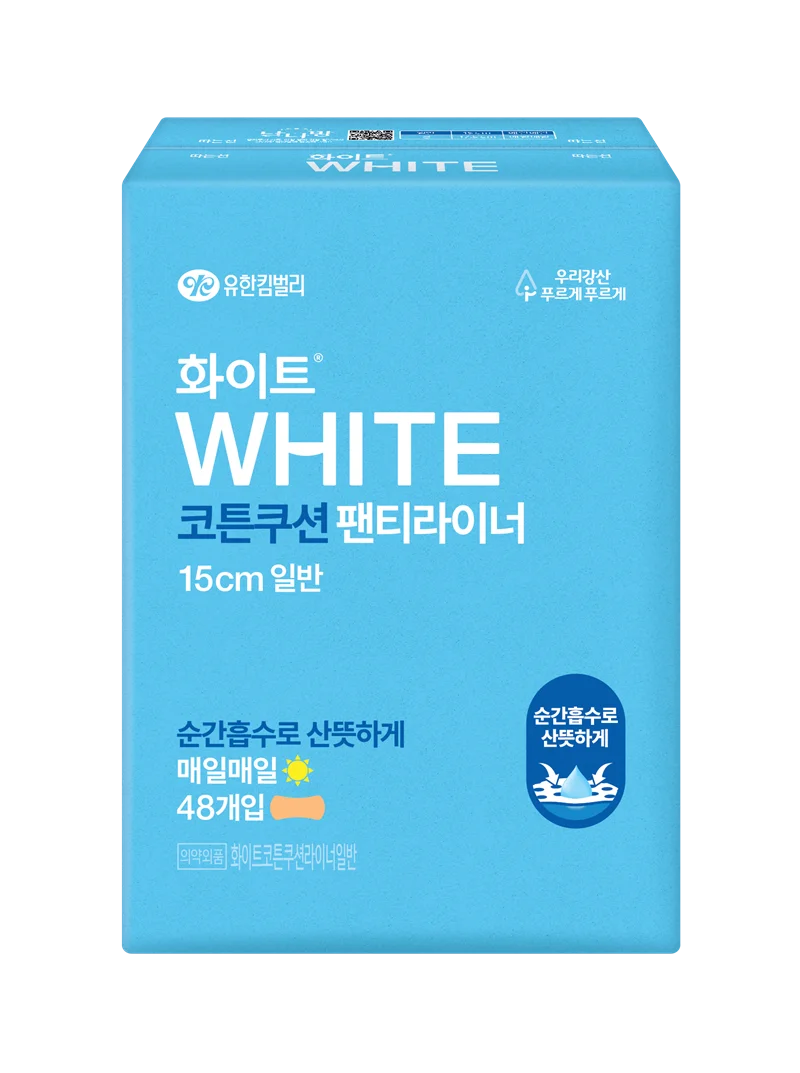 白色棉柔氣墊護墊 一般裝48P