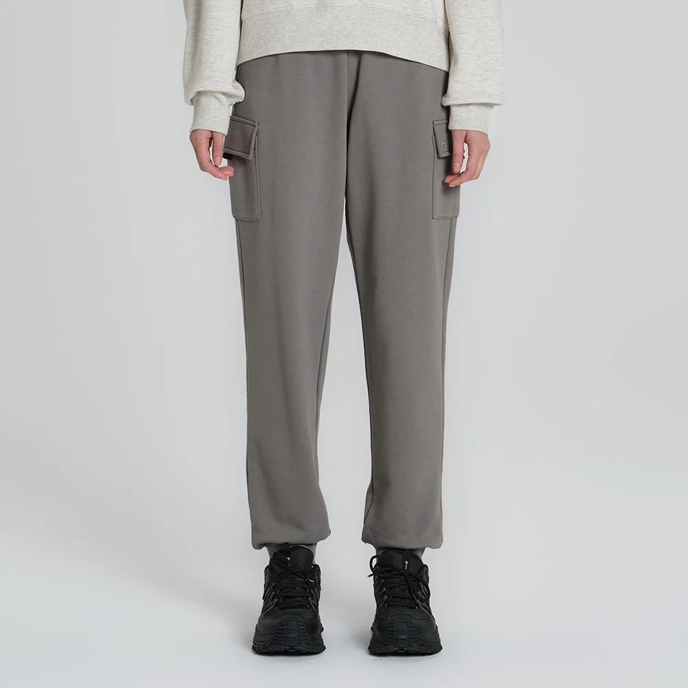 Land 女裝 雙 口袋 加絨 慢跑褲 褲子 Light Khaki (S23FWFFP61)