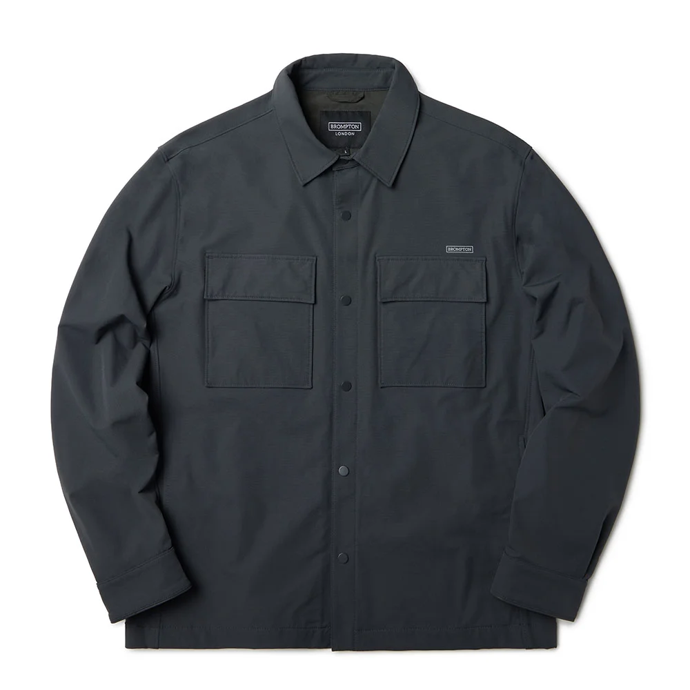 DOUBLE POCKET SHIRT JACKET - CHARCOAL (P233MJK112)