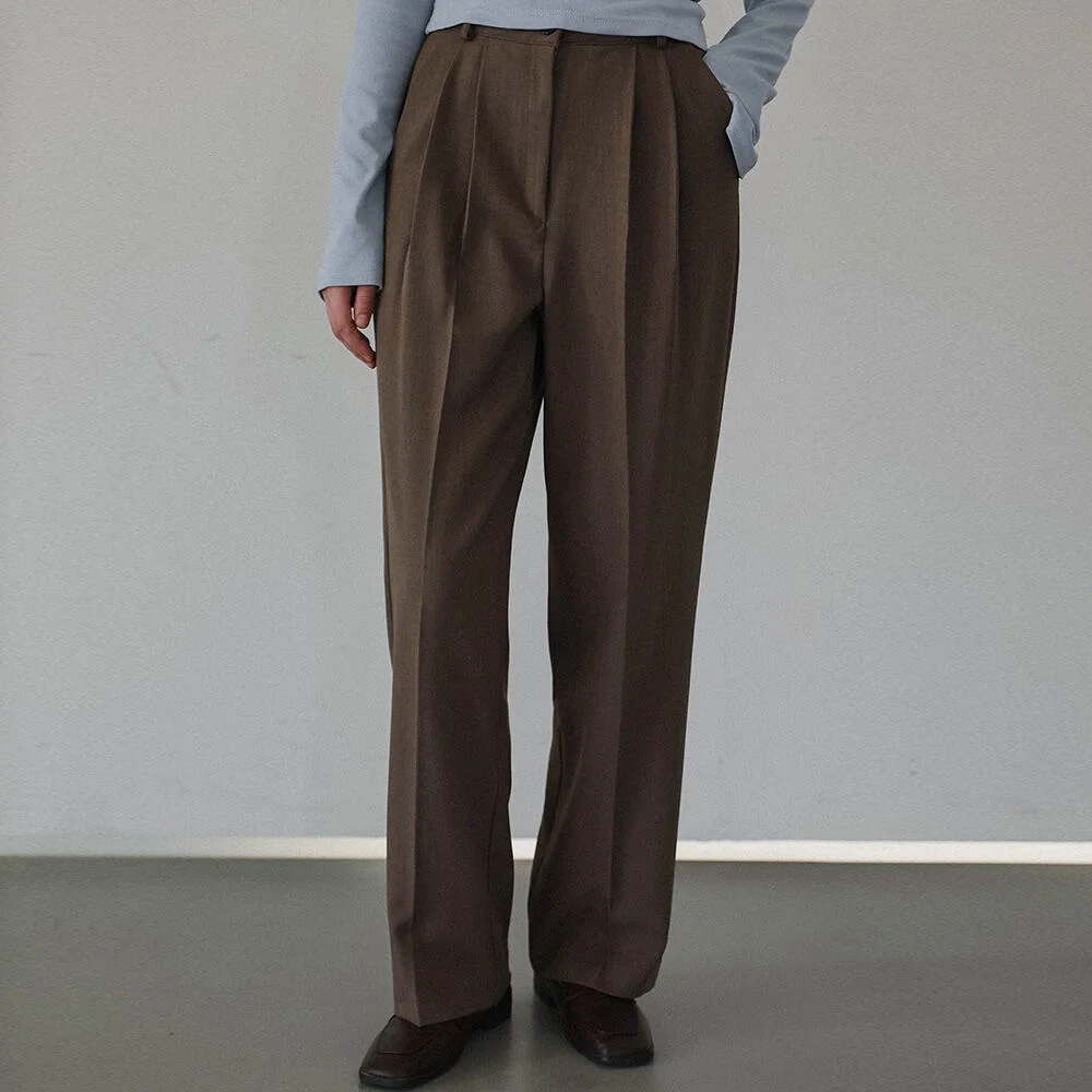 Basic Two Tuck Slacks