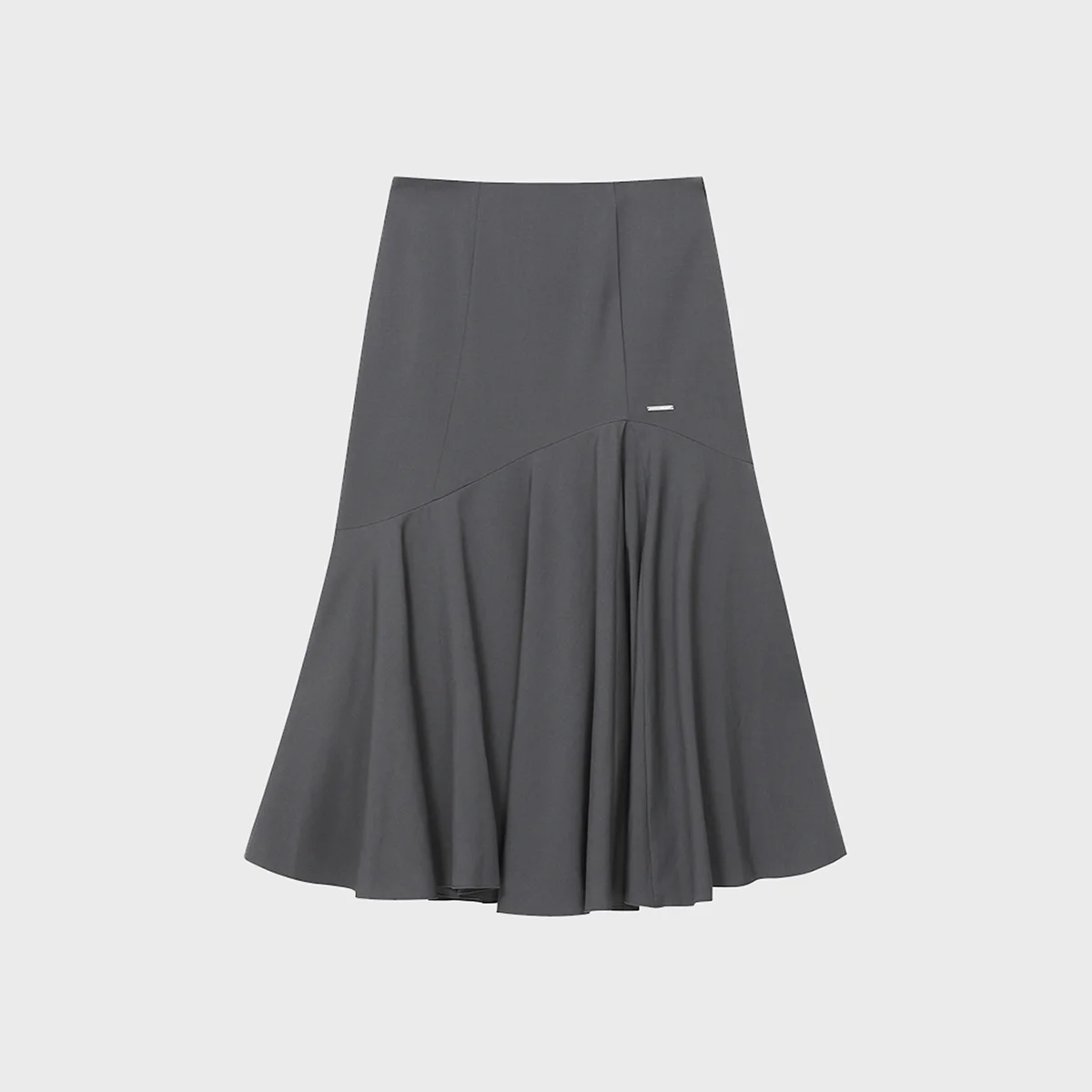 Flare long skirt CHARCOAL