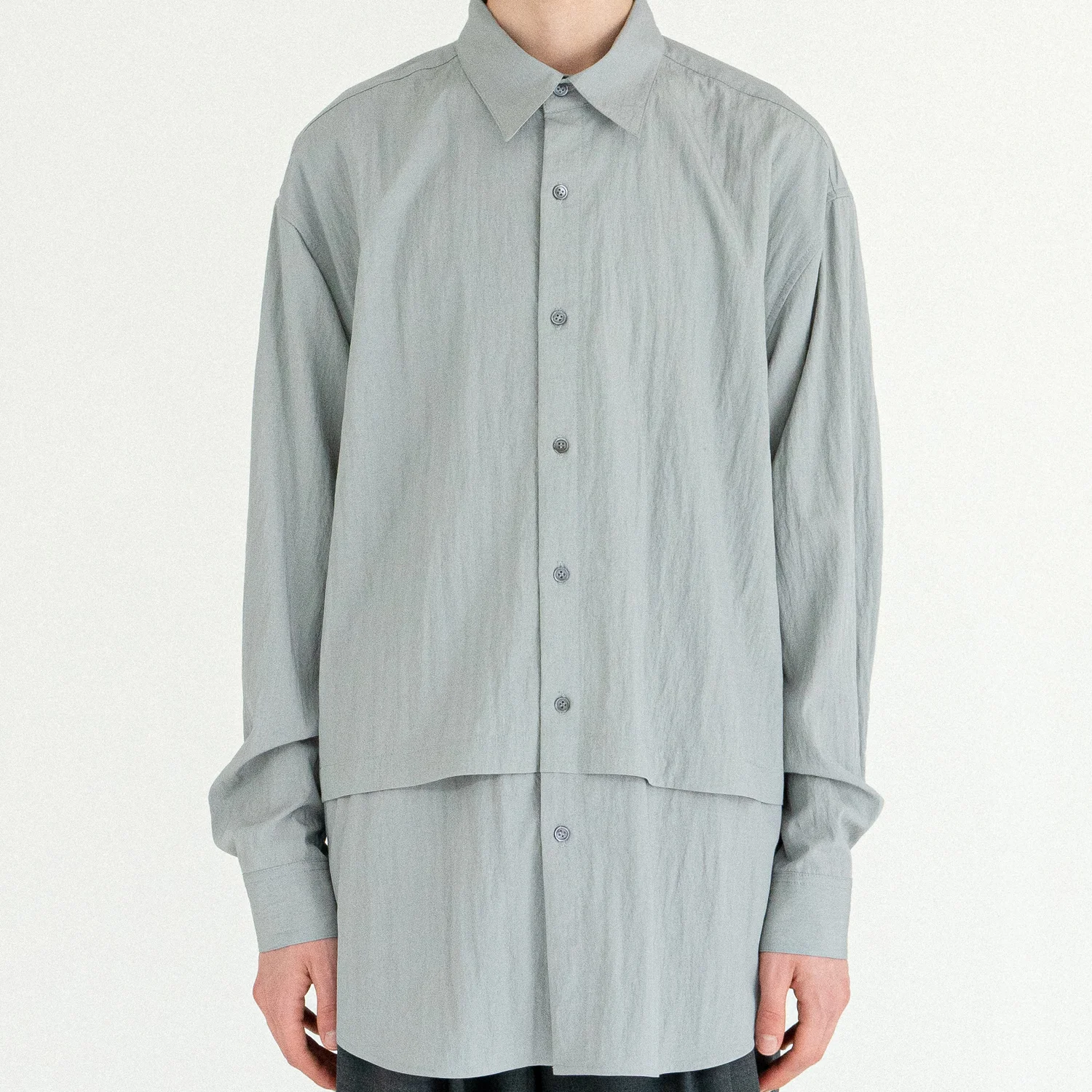 Layered Shirt (Mintgrey)