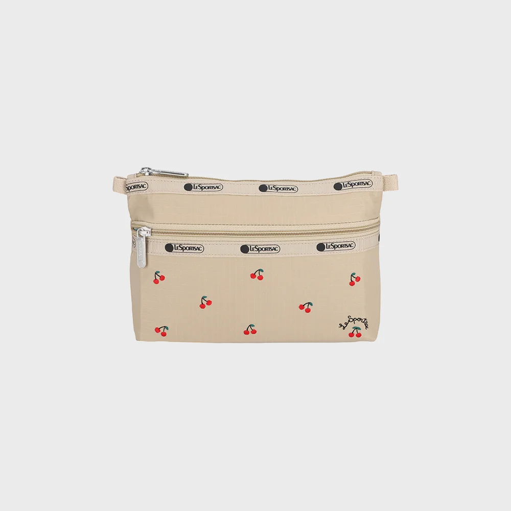 櫻桃 刺繡 化妝品 手拿包