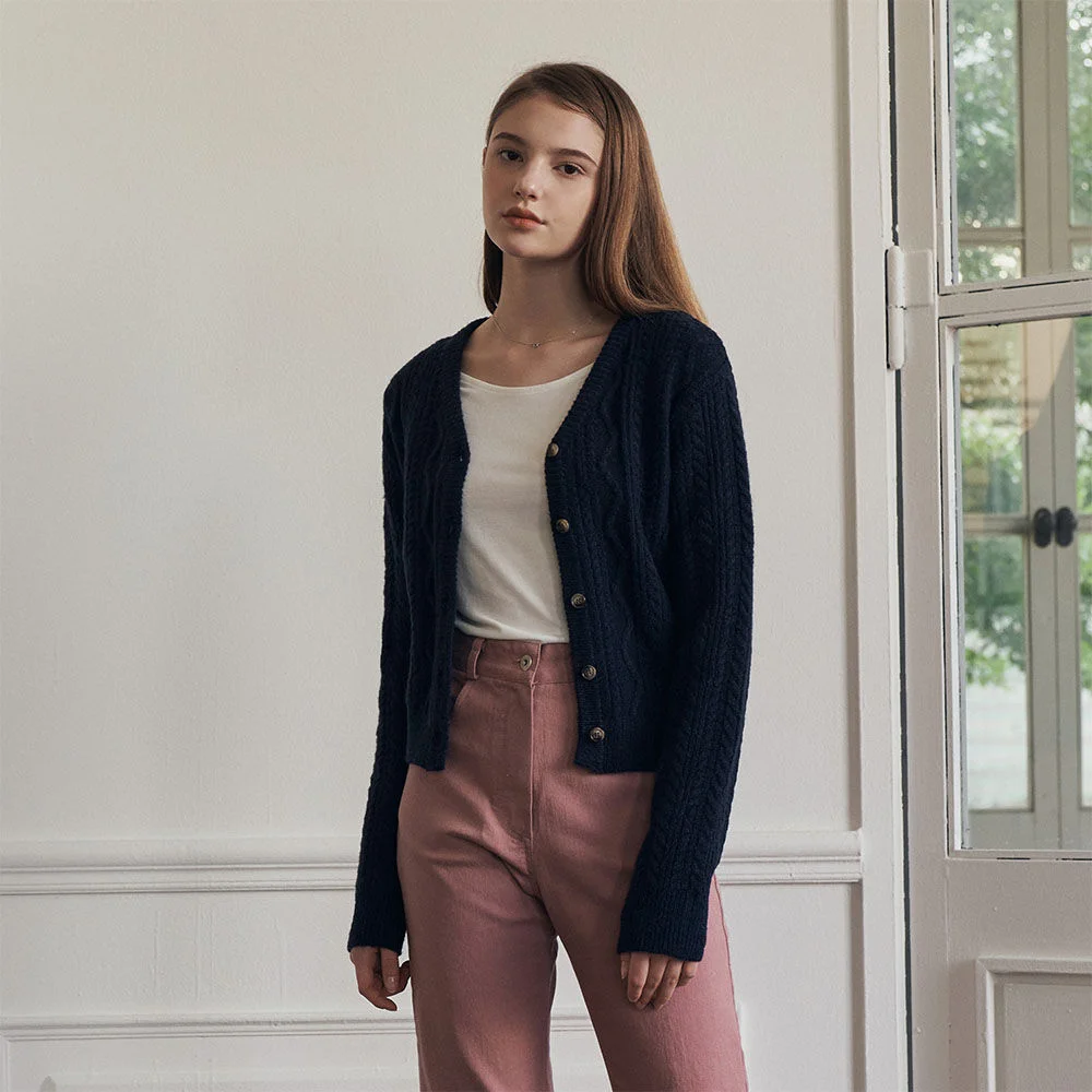 Kokoon vintage twist cardigan - navy