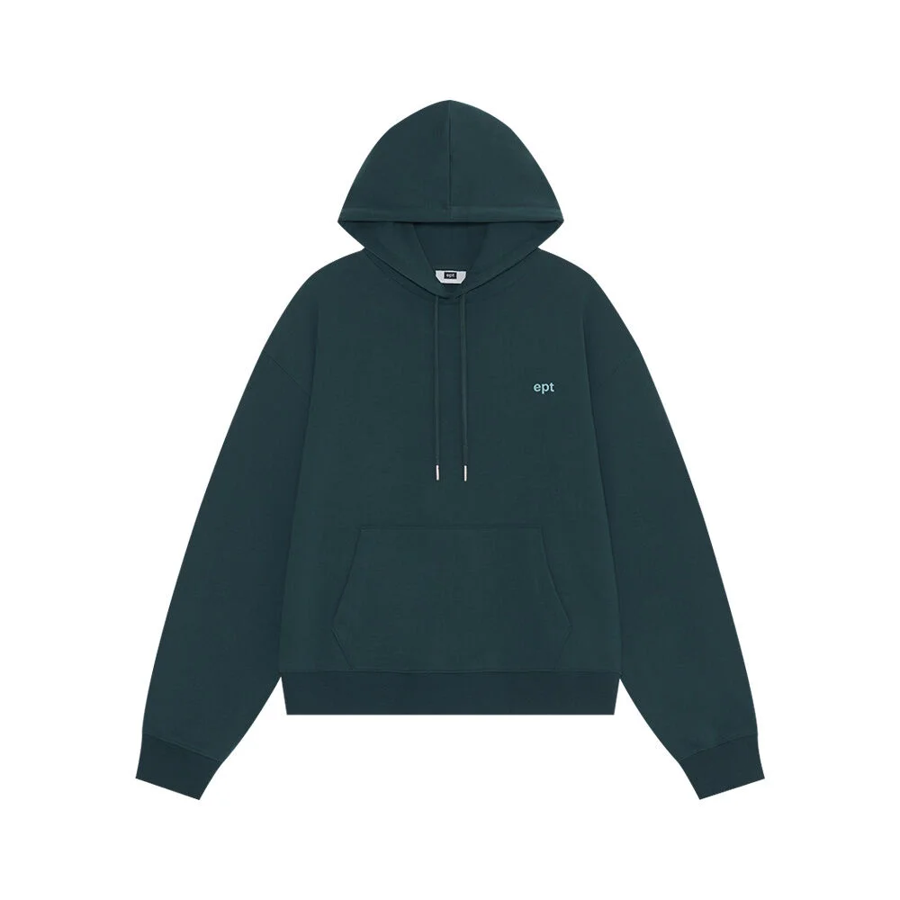 SEL FLUFF CLASSIC LOGO HOODIE (DEEP GREEN)