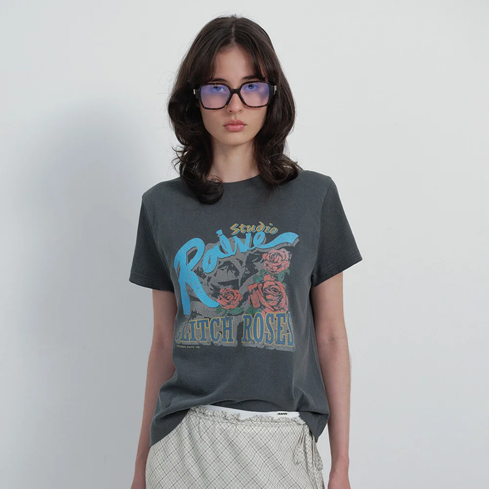 Glitch Roses Graphic T-shirts VW6SE347_2color