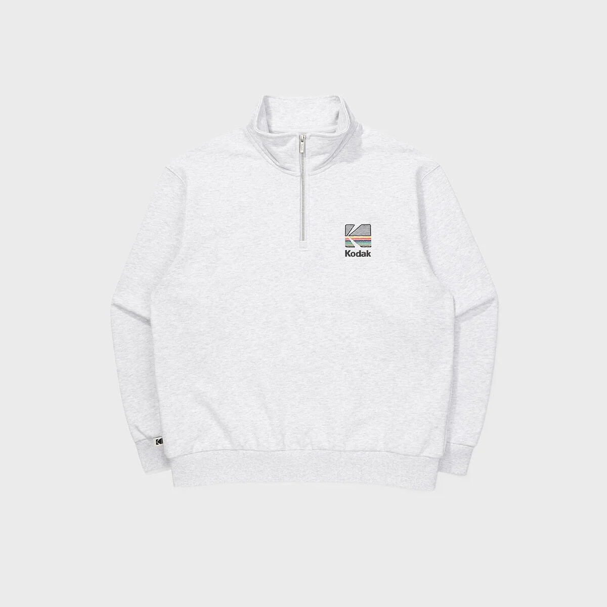 彩虹 半拉鏈 衛衣 WHITE MELANGE