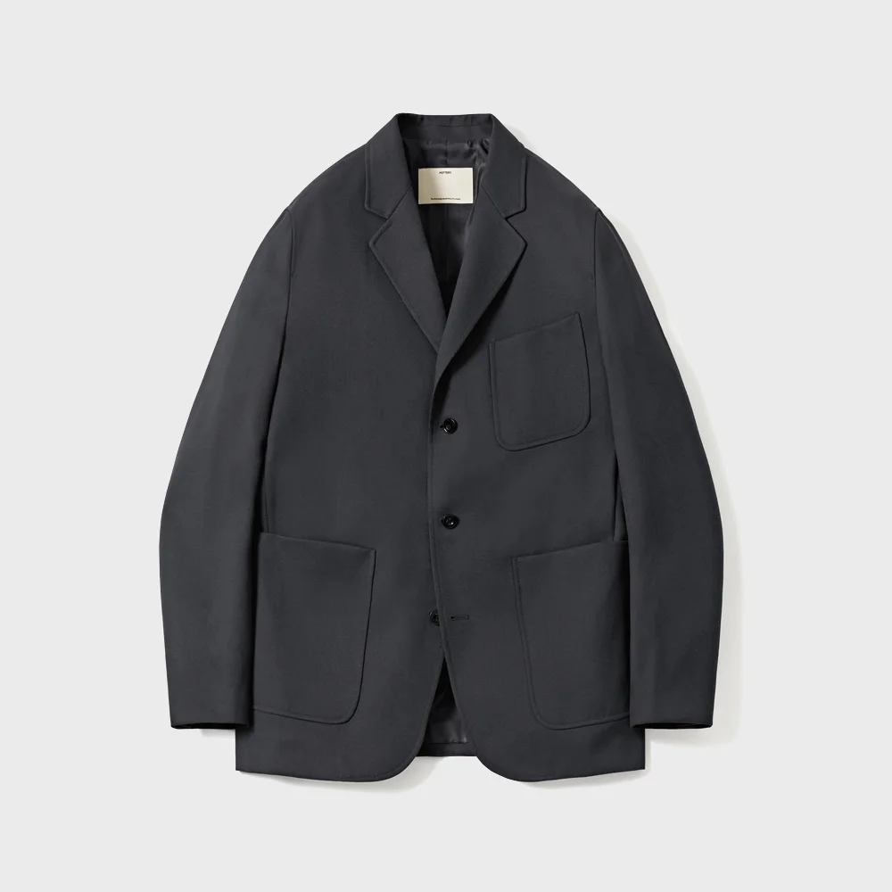 Fine Wool Sports Jacket - Mid Gray
