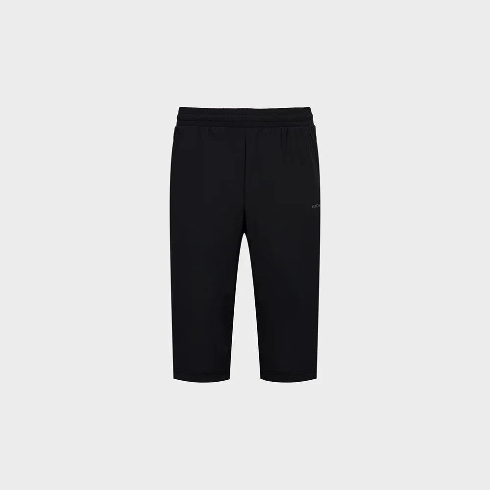 POP 夏季 經編布 男裝 7分 褲子_Black_DMM26389Z1