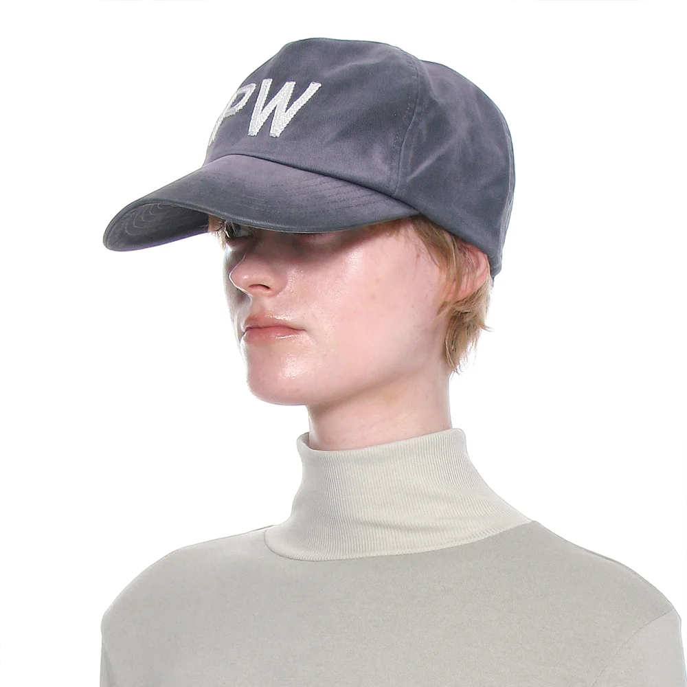 PW EMBROIDERY GRANDAD CAP_CHARCOAL