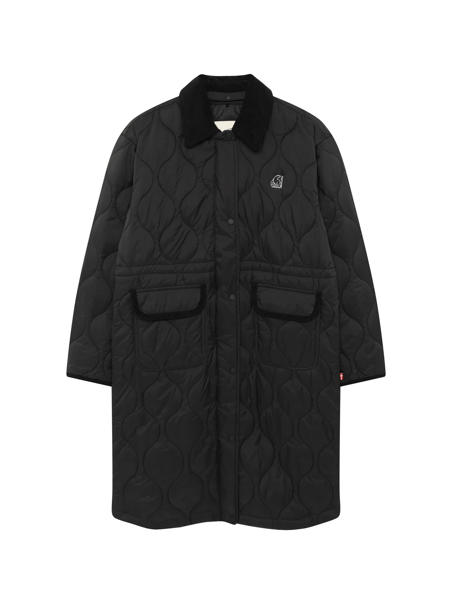 Trinity 絎縫 外套 LONG (3WAY) - W_Black OWW26117Z1