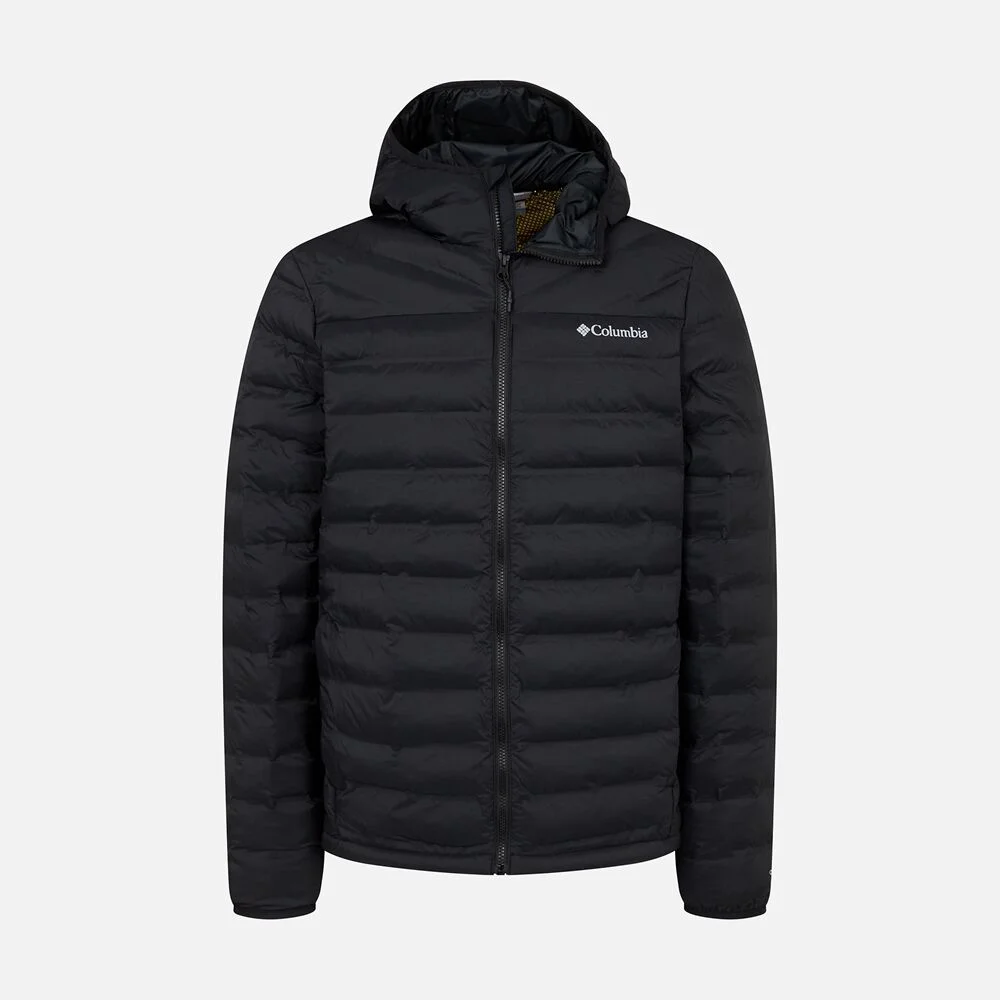 Columbia 男裝 Terwilliger 越野 Heat Seal 連帽衫 輕量 羽絨外套 外套 黑色 (C74WE2458010)